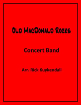 Old MacDonald Rocks Concert Band sheet music cover